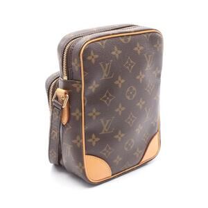Louis Vuitton Brown Canvas Shoulder Leather Bag Amazon Monogram